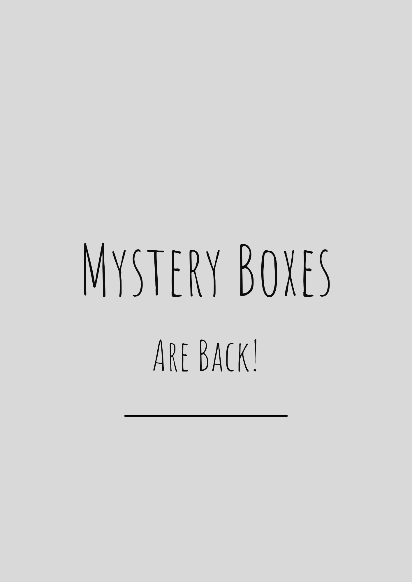 Mystery Box!